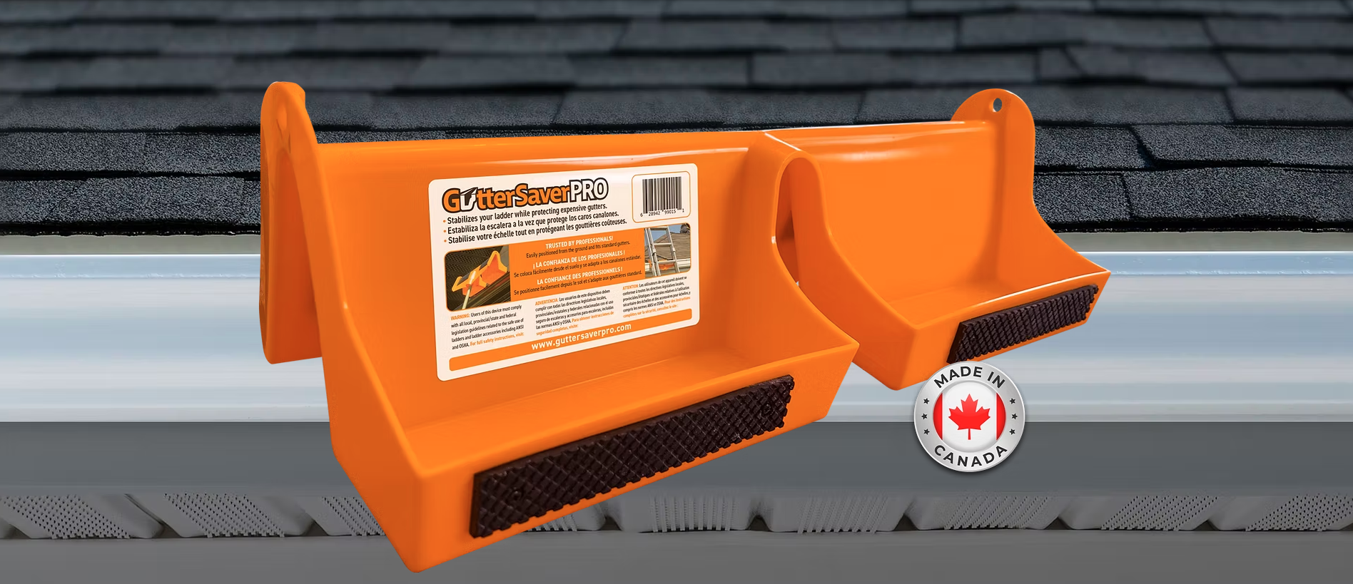 Gutter Saver Pro overlapped on roof
